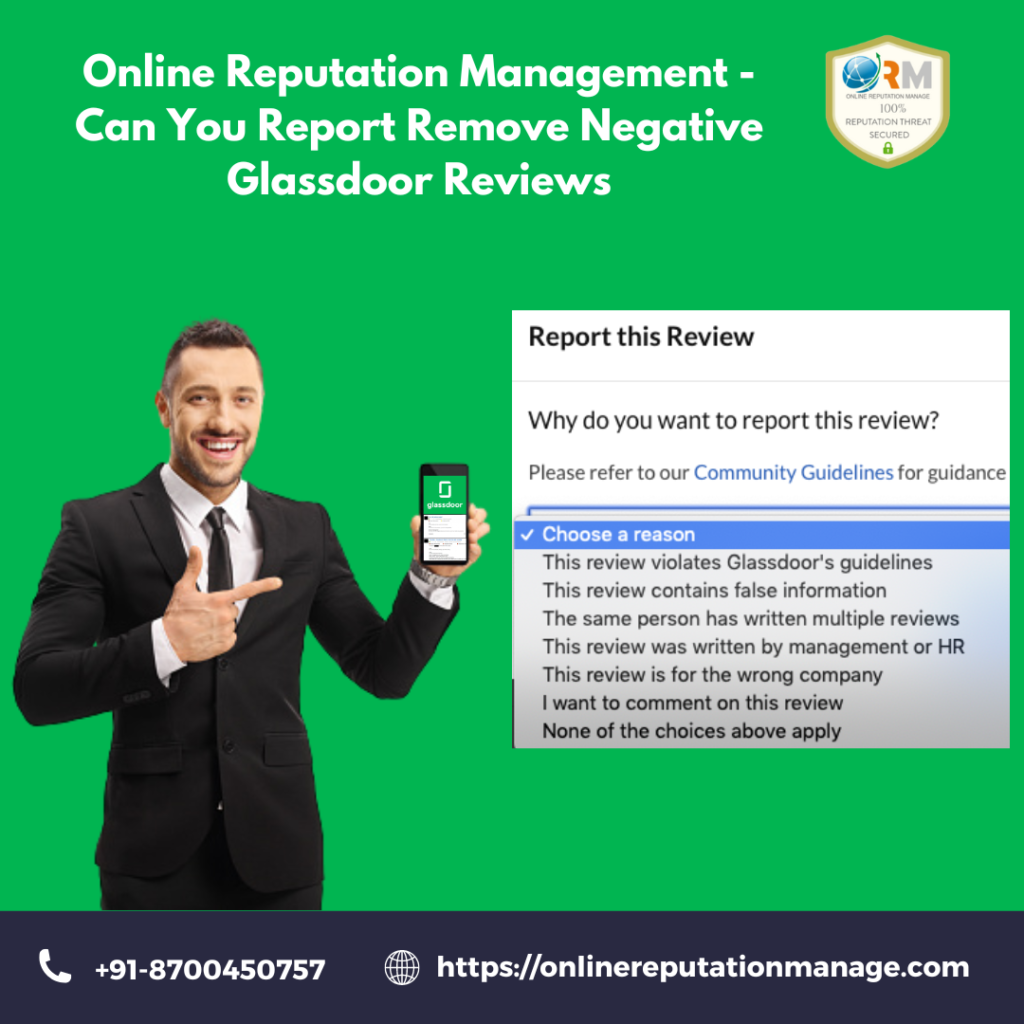 Can You Report Remove Negative Glassdoor Reviews