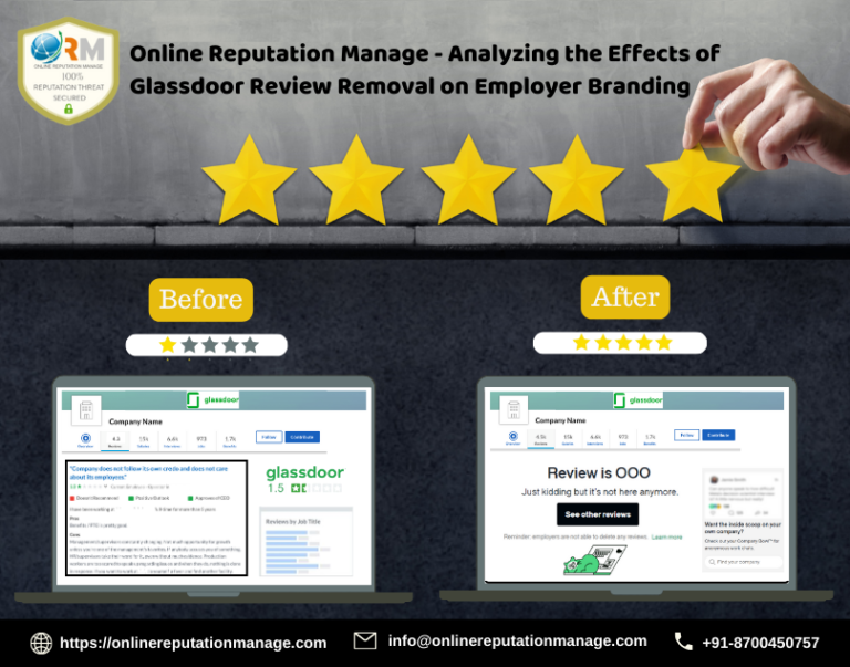 Online Reputation Manage Analyzing the Effects of Glassdoor Review Removal on Employer Branding