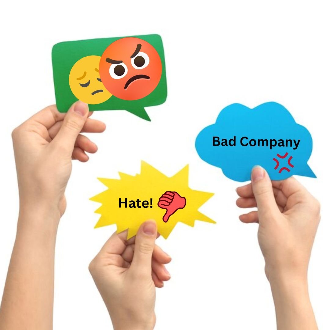 Fake one-star review being flagged for removal from a business review profile