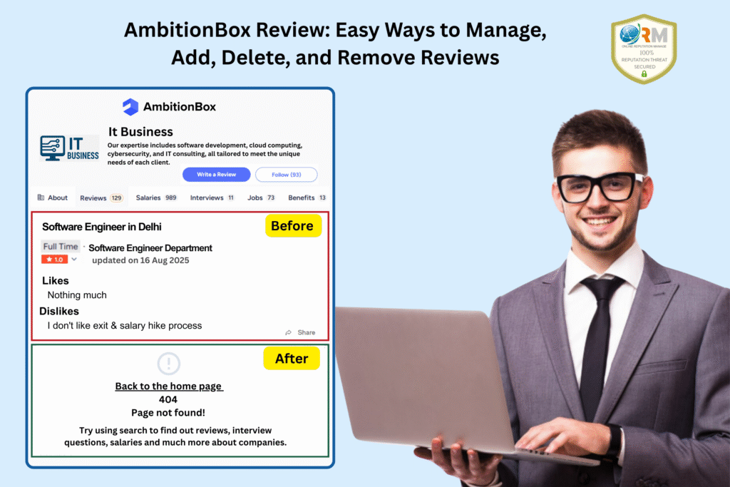 AmbitionBox Review Easy Ways to Manage, Add, Delete, and Remove Reviews
